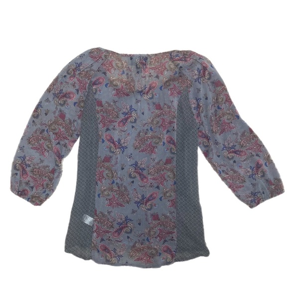 Cynthia Rowley boho floral/paisley top - Picture 2 of 4